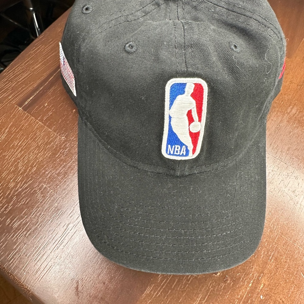 NBA Black and White Logo Cap